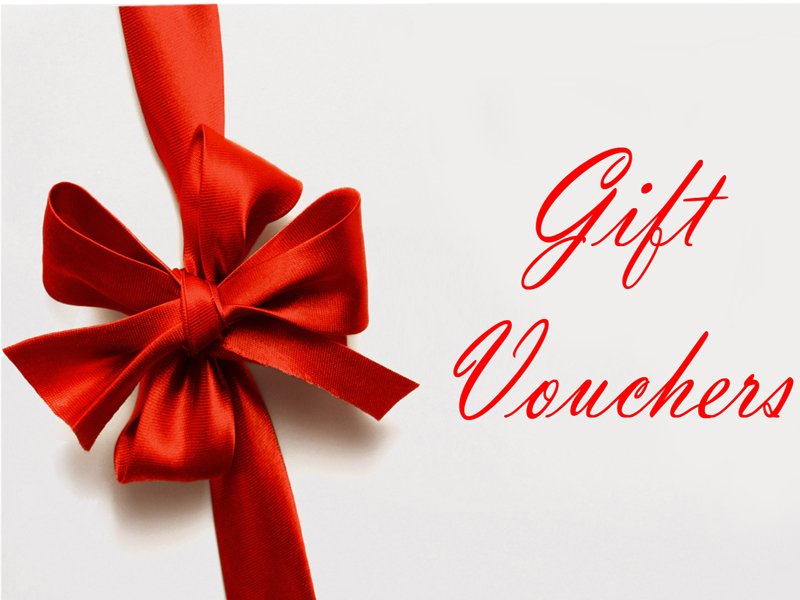 Gift Vouchers with red ribbon